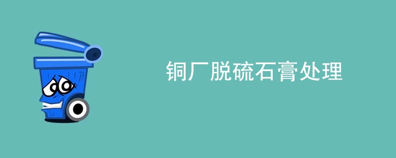 铜厂脱硫石膏处理