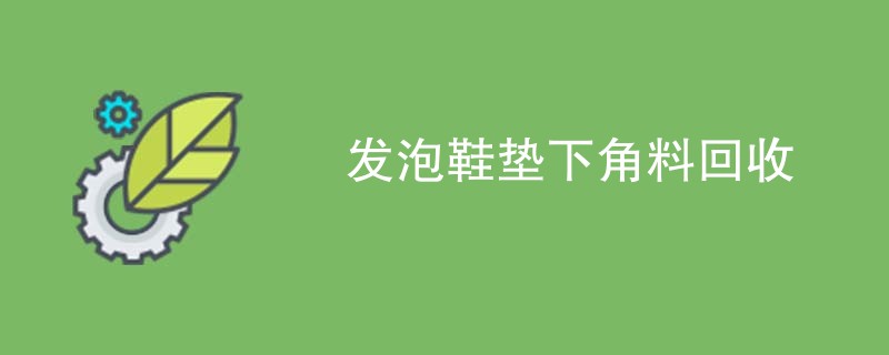 发泡鞋垫下角料回收