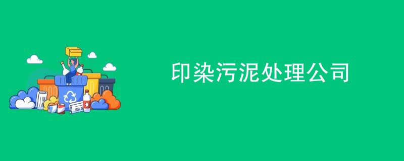 印染污泥处理公司