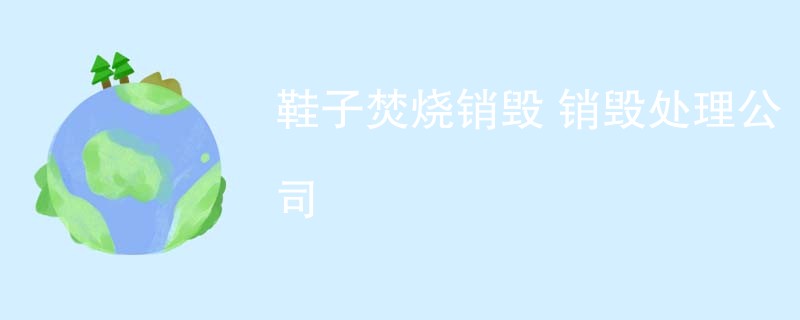 鞋子焚烧销毁 销毁处理公司