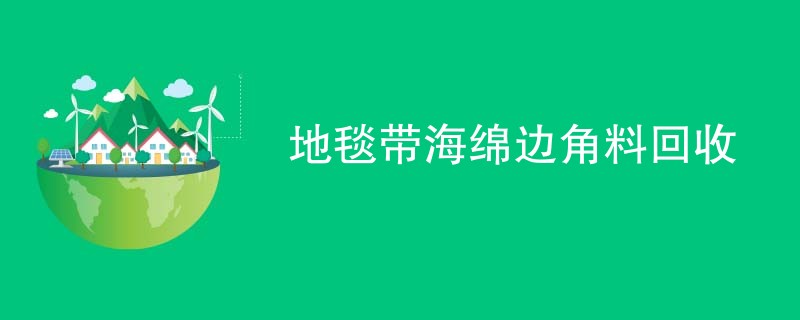 地毯带海绵边角料回收