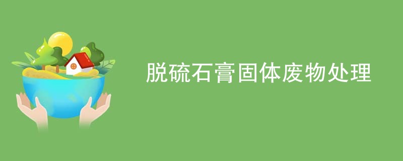 脱硫石膏固体废物处理