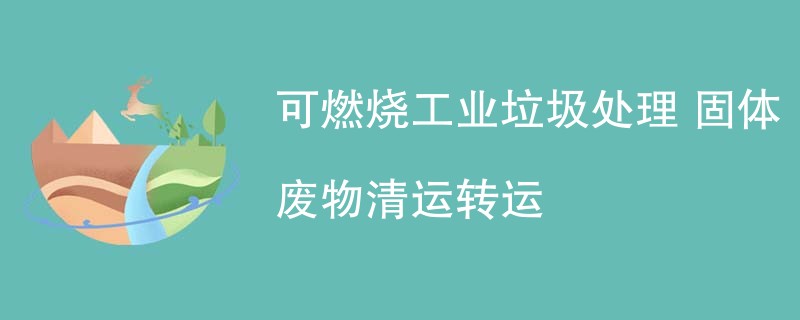 可燃烧工业垃圾处理 固体废物清运转运